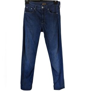 Mother high waisted looker ankle jeans Maiden & the unicorn.  Pants hemmed. 25